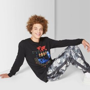 MEN'S Long Sleeve Crew Graphic T-Shirt - Original Use™ Oceanique